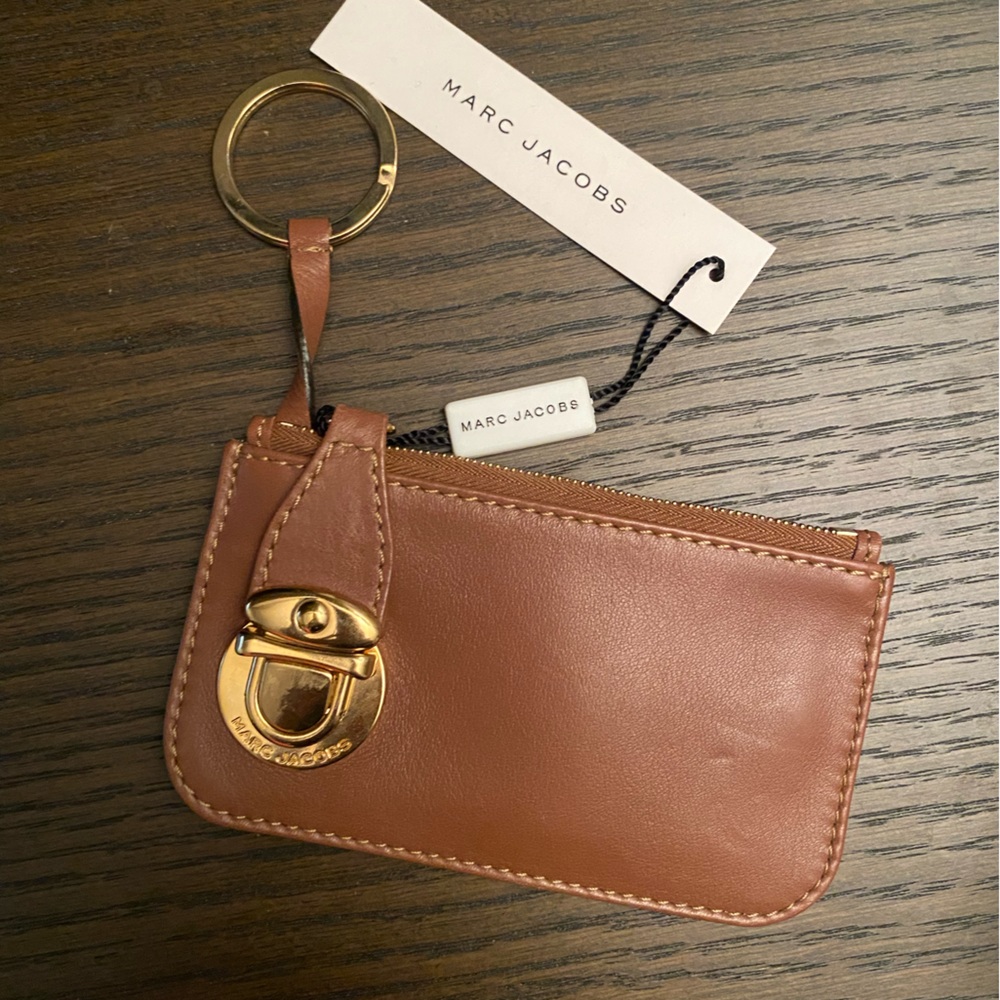 Marc Jacob’s brown leather coin purse, brand new with tag